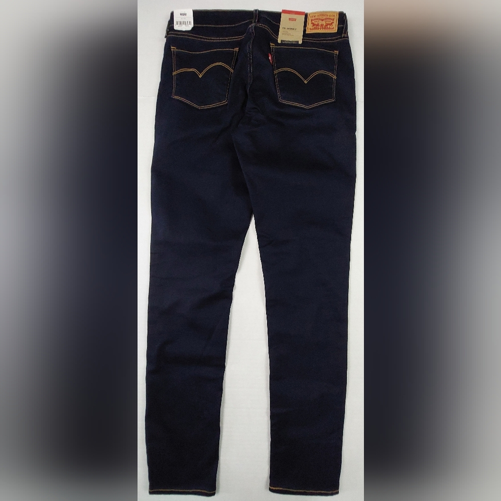 Levis Jeans Womens Size 29x30 Blue Denim 711 Skinny Mid Rise Stretch NWT $69.50 - Picture 2 of 16